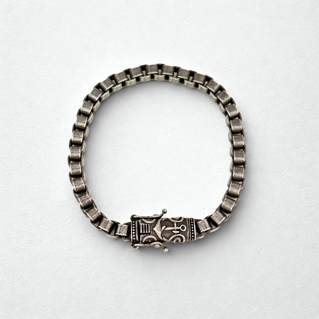 Black Silver Bracelet for Men India | Vuitton Bracelet | Galaxy Alpha