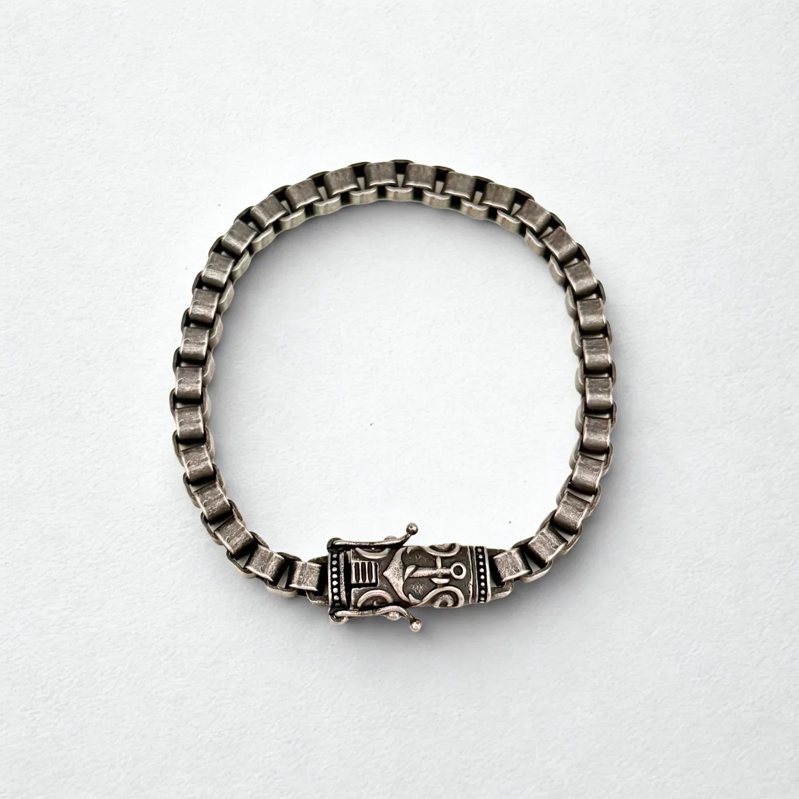 Black Silver Bracelet for Men India | Vuitton Bracelet | Galaxy Alpha