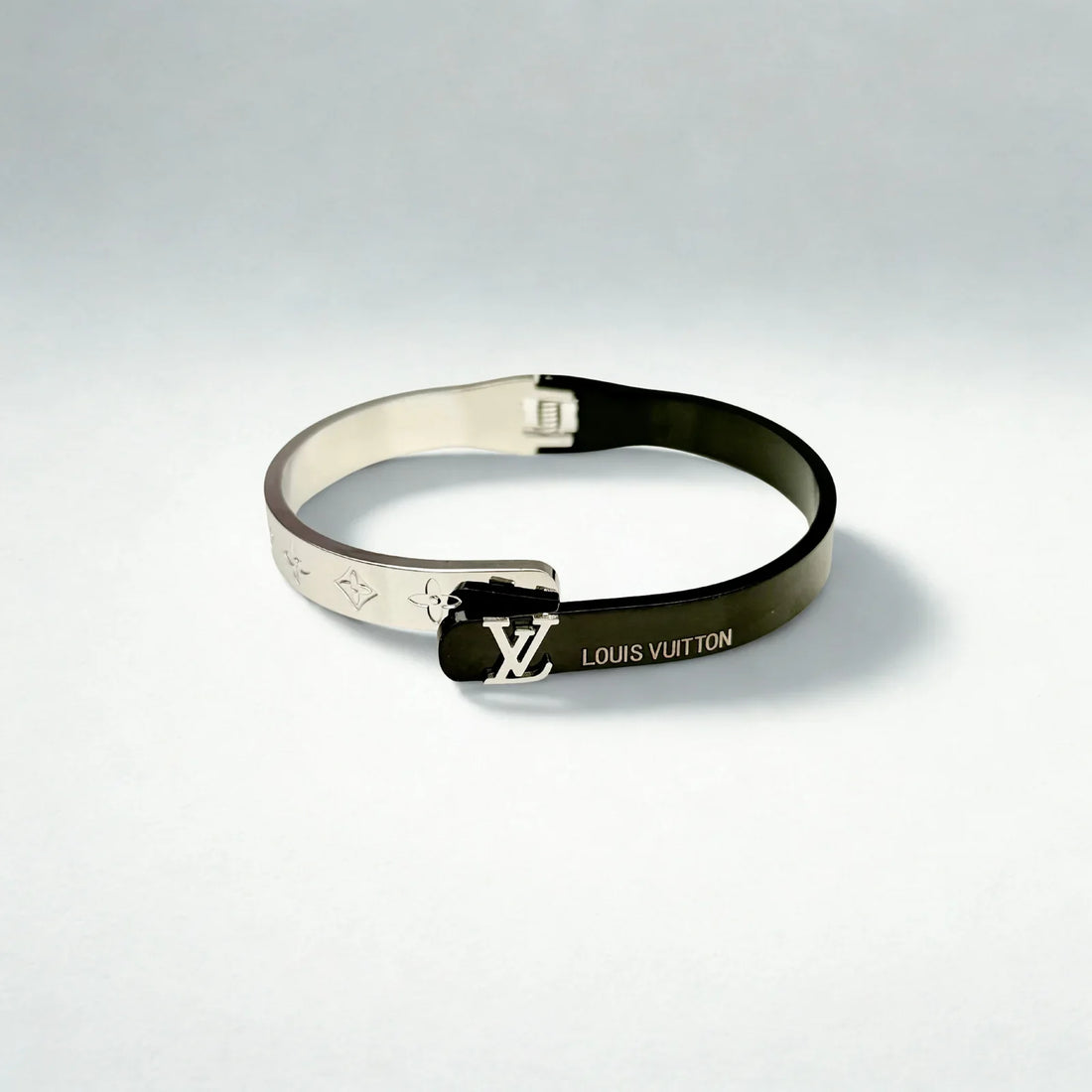 Black Silver Bracelet for Men India | Vuitton Bracelet | Galaxy Alpha