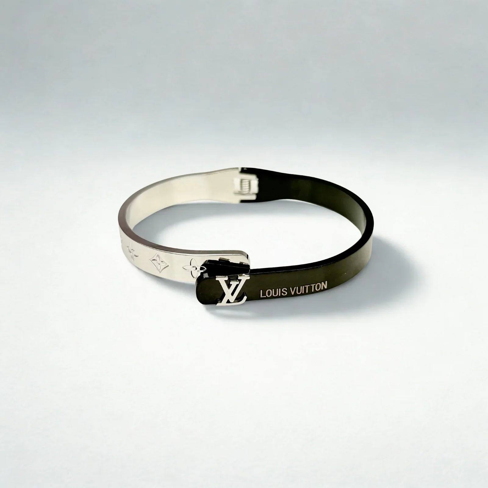 Black Silver Bracelet for Men India | Vuitton Bracelet | Galaxy Alpha
