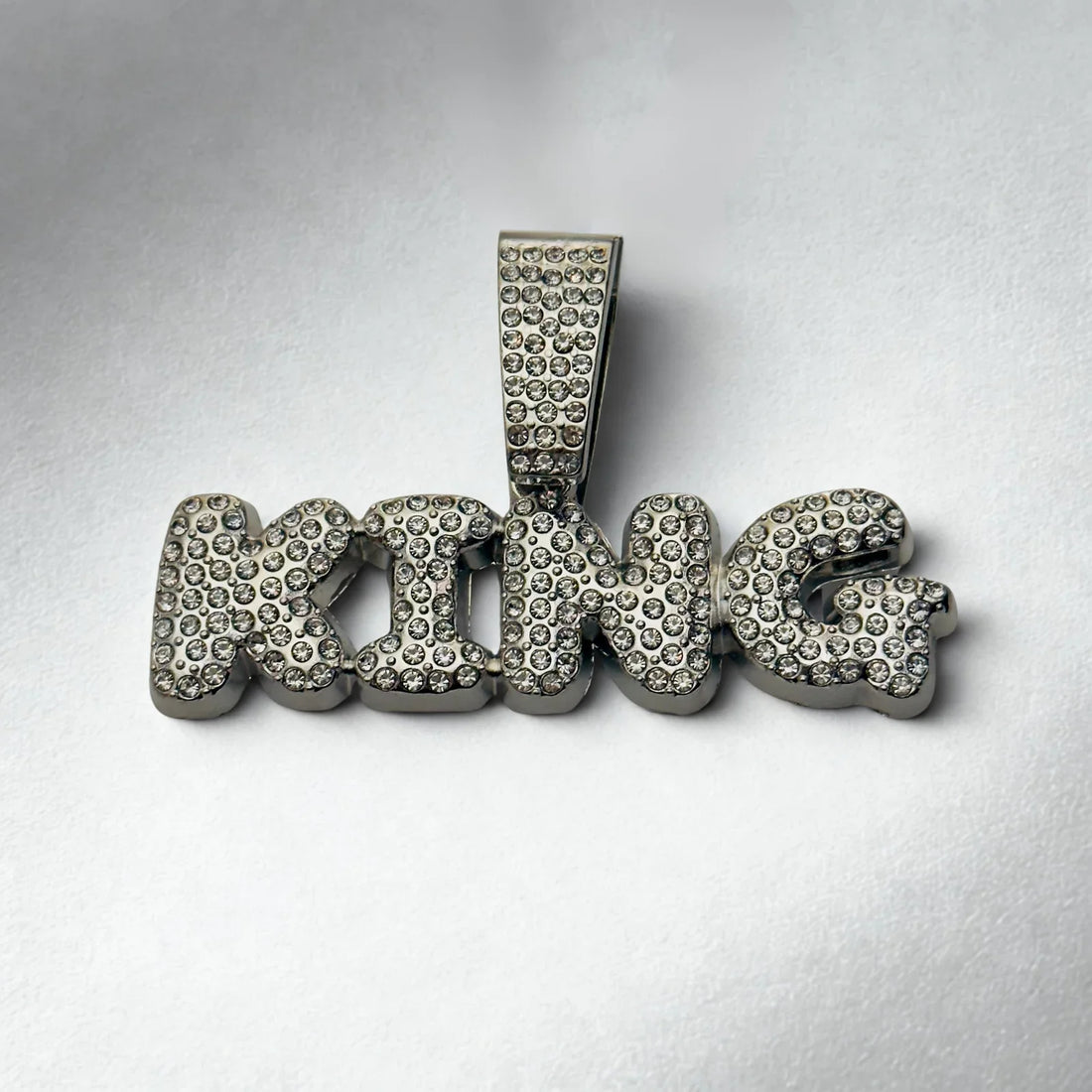 Studded Silver Pendant for Men India | King Pendant | Galaxy Alpha