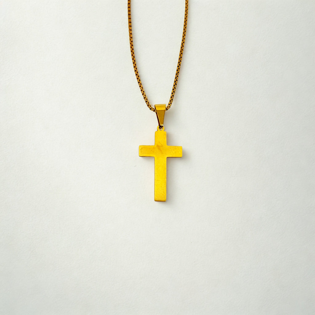 Subtle Cross Neck Chain - For Men