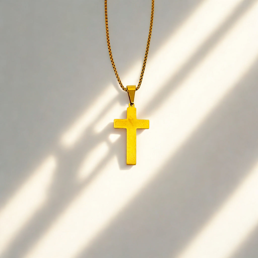 Subtle Cross Neck Chain - For Men