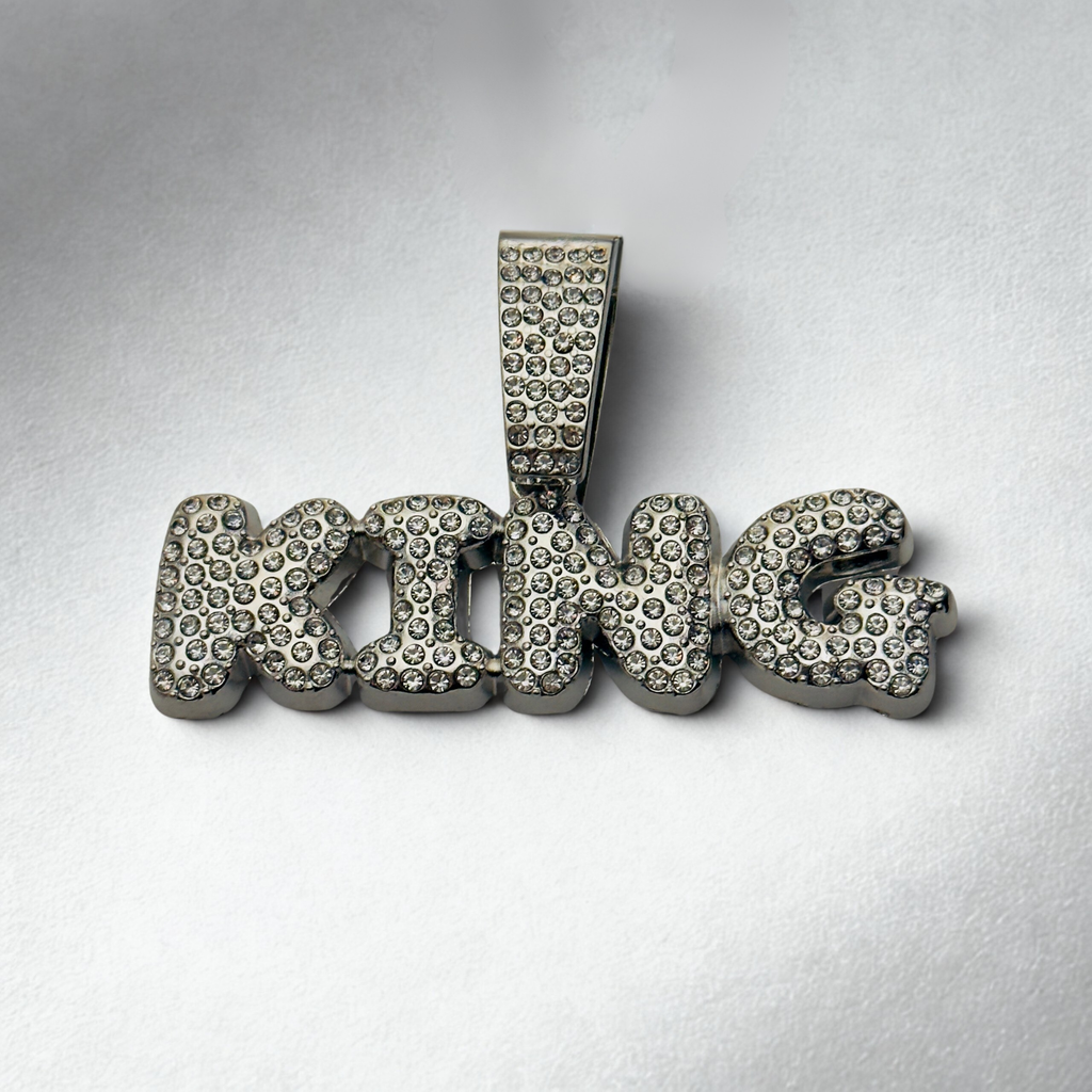 King Studded Pendant - For Men