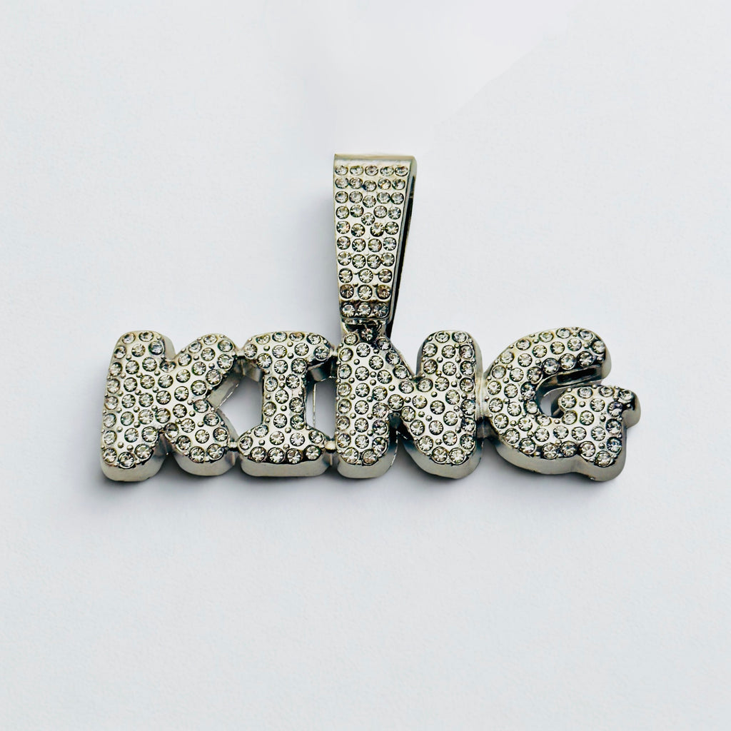 King Studded Pendant - For Men